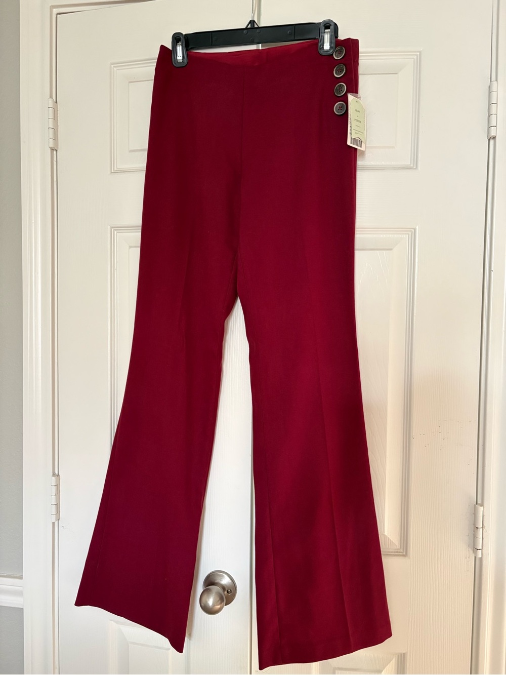 Anthropologie ( eleveness brand) Wide-Leg Pants in Deep Wine.
